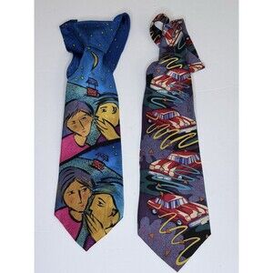 The Beatles Vintage 1991 Apple Corps Men Silk Tie Lot Of 2